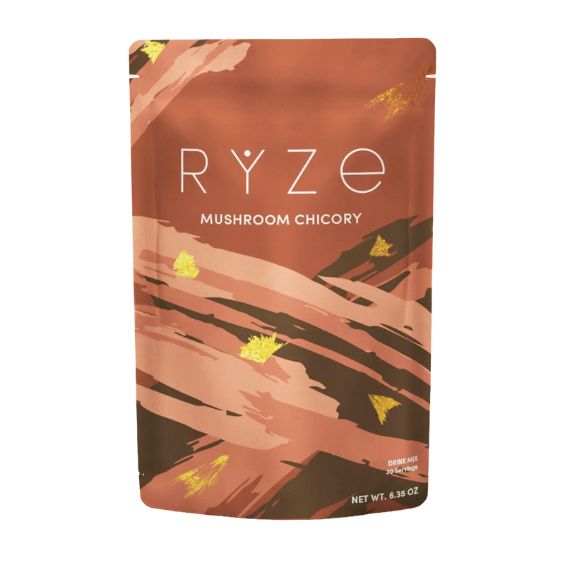 RYZE Mushroom Chicory — Organic Instant Chicory with Shitake \u0026 Lions mane 30 Servings